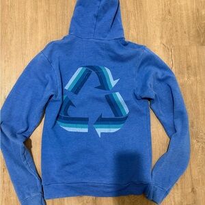‼️RARE ‼️Aviator Nation Blue Hoodie with Recycle Symbol